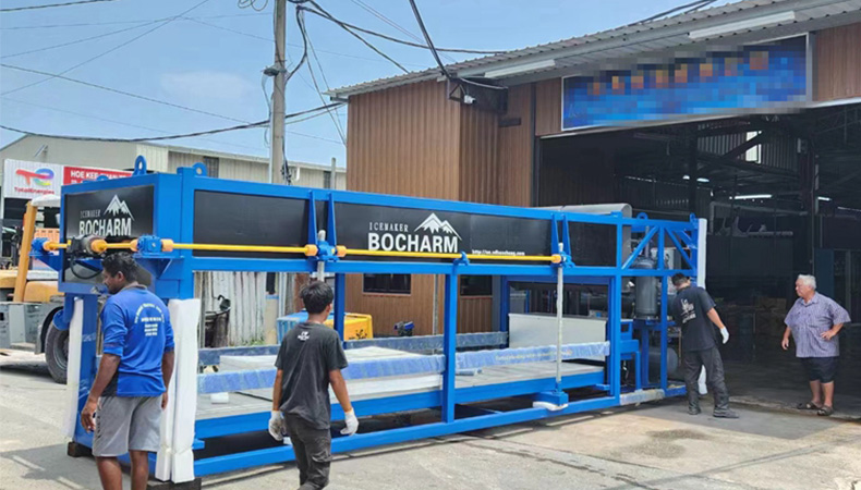 10 Tons Industrial Ice Block Making Machine Site-Installation industrial ice block making machine