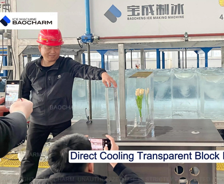 Mataas na Kalidad na Direktang Pagpapalamig na Transparent Block Ice Making Machine